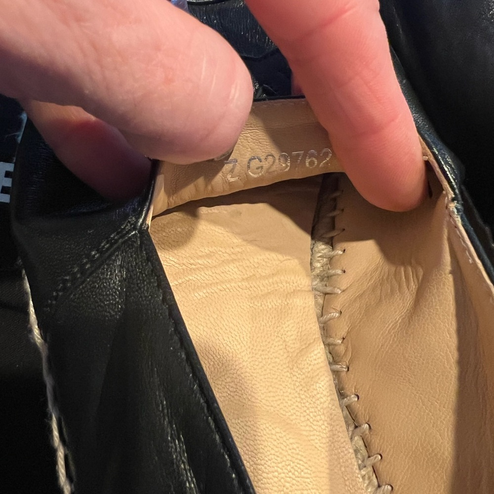 ***SOLD***Authentic EUC Chanel Lambskin Espadrille - Picture 5 of 13